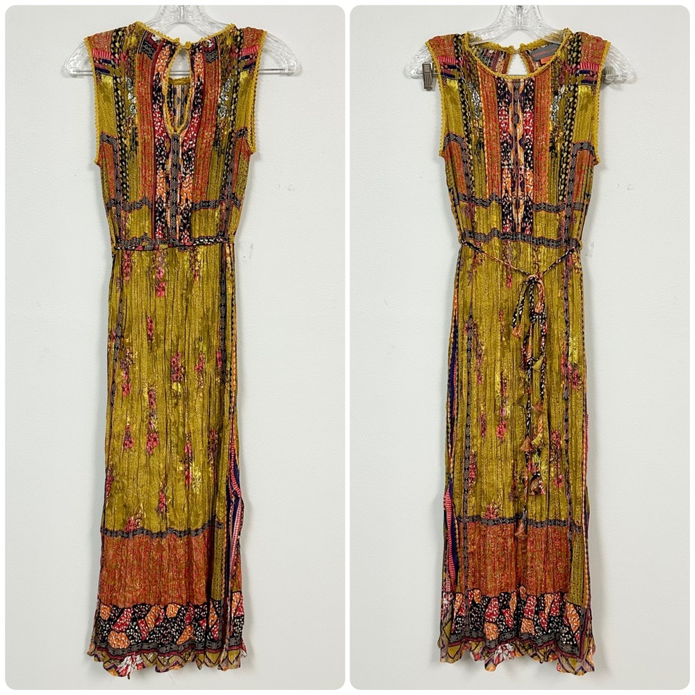 BHANUNI BY JYOTI 🍋 Citron Maxi Dress - Size S - Picture 4 of 10